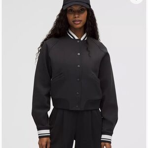 NWT Lululemon Snap-Front Collegiate Jacket Size Small (Black)